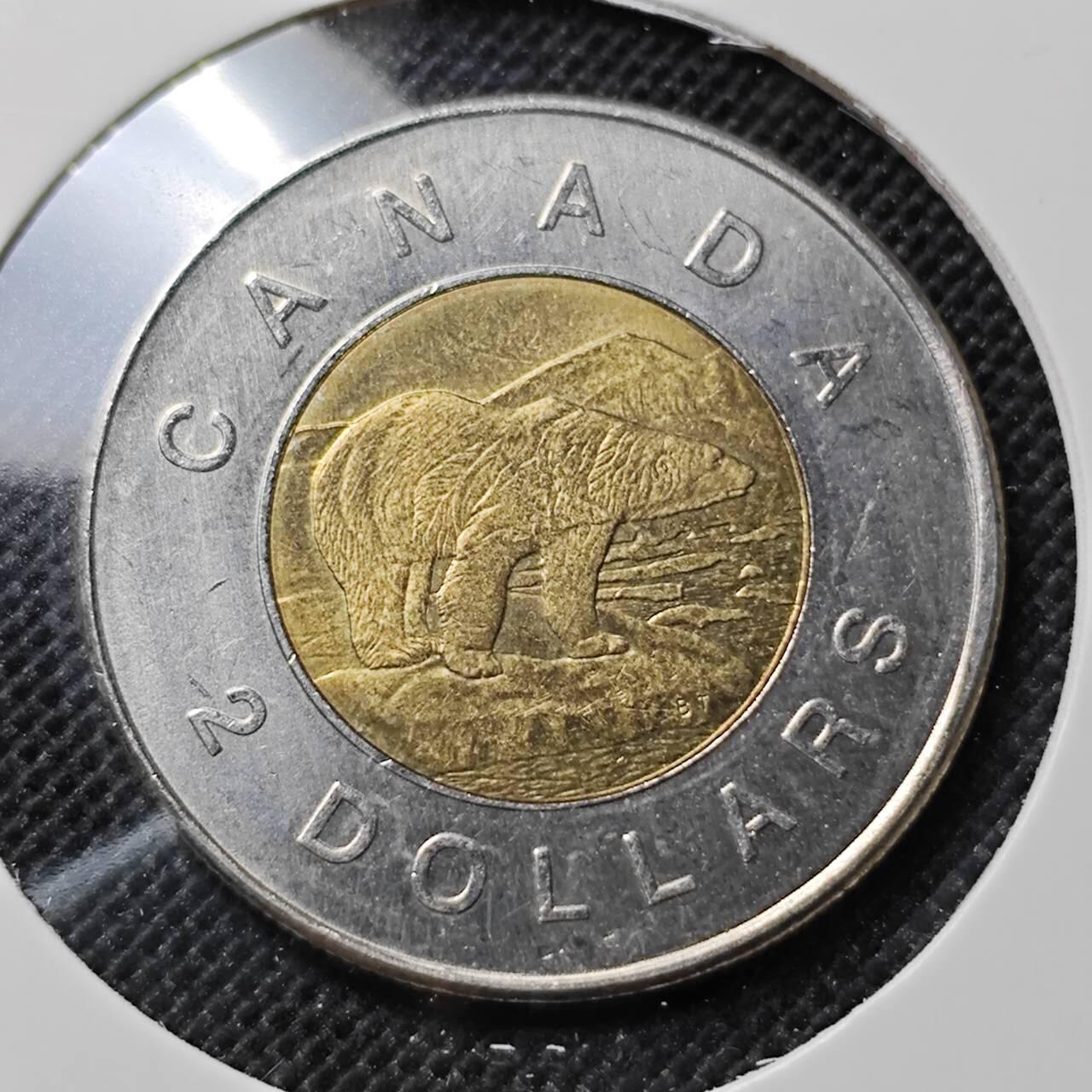 KK钱币收藏小铺  第412期 2月预留时间 周末发货 2006加拿大2元 