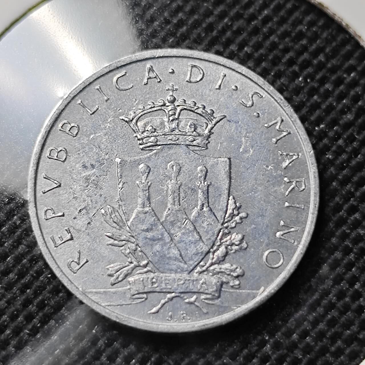 KK钱币收藏小铺  第412期 2月预留时间 周末发货 1979圣马力诺1里拉 