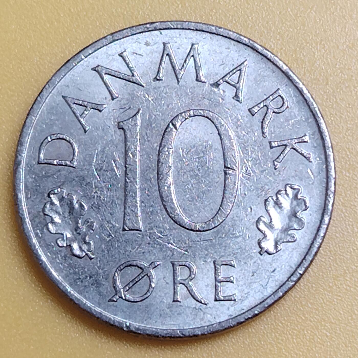 布加迪🐬～世界钱币(上海)🌾第 286 期 /  各国套币和散币 丹麦🇩🇰 1978年 10奥尔