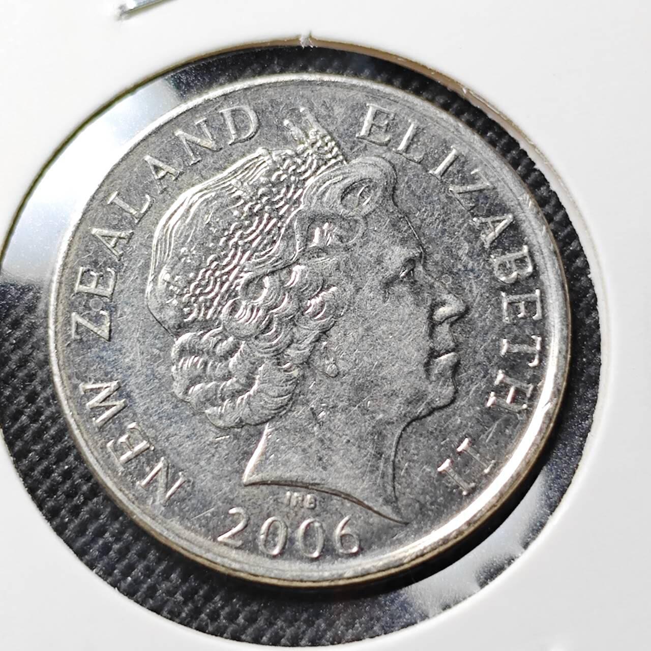 KK钱币收藏小铺  第412期 2月预留时间 周末发货 2006新西兰50分 