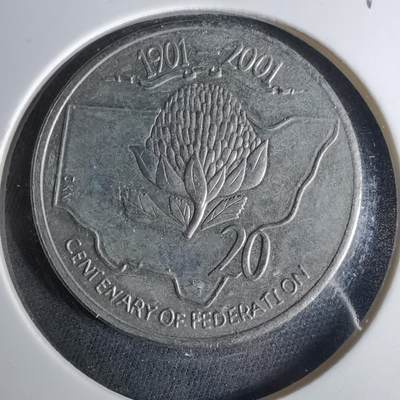 沼泽如烟--第1039场 - 澳大利亚2001年20分纪念币