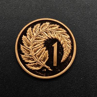 【淘币小摊】实时拍第八百八十六拍   散币场    每周一统一发货 - 新西兰1983年一分精制铜币