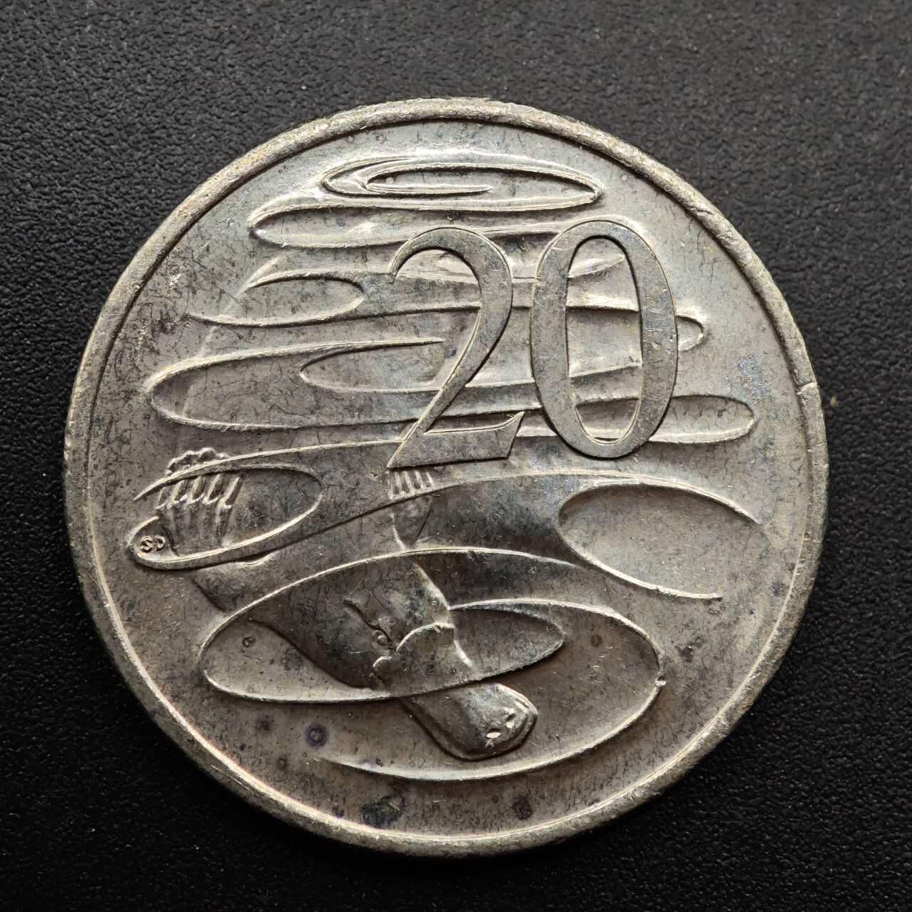 【淘币小摊】实时拍第八百八十六拍   散币场    每周一统一发货 澳大利亚2016年货币50周年20分纪念币