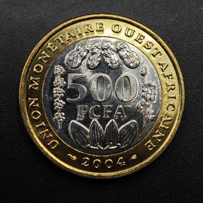 【淘币小摊】实时拍第八百八十六拍   散币场    每周一统一发货 - 西非2004年500法郎
