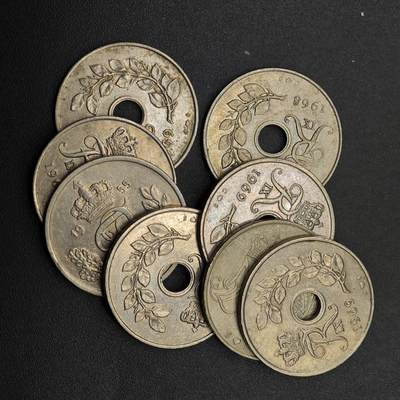 【淘币小摊】实时拍第八百八十六拍   散币场    每周一统一发货 - 丹麦25欧尔8枚