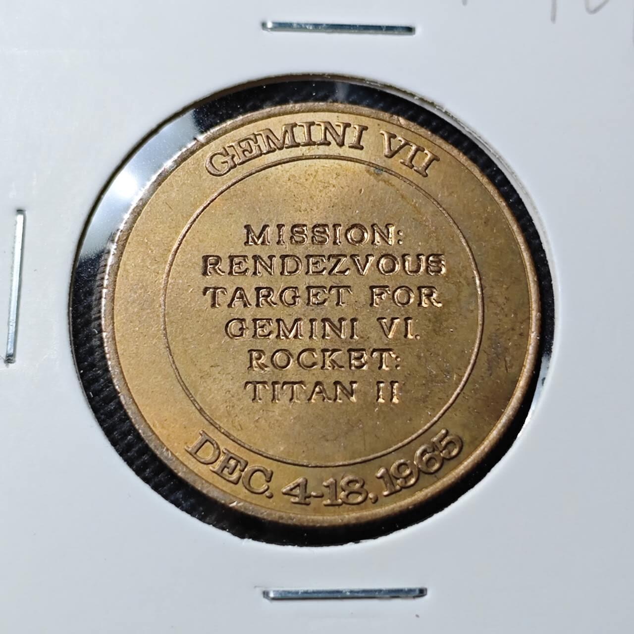 KK钱币收藏小铺  第412期 2月预留时间 周末发货  美国航天纪念铜章