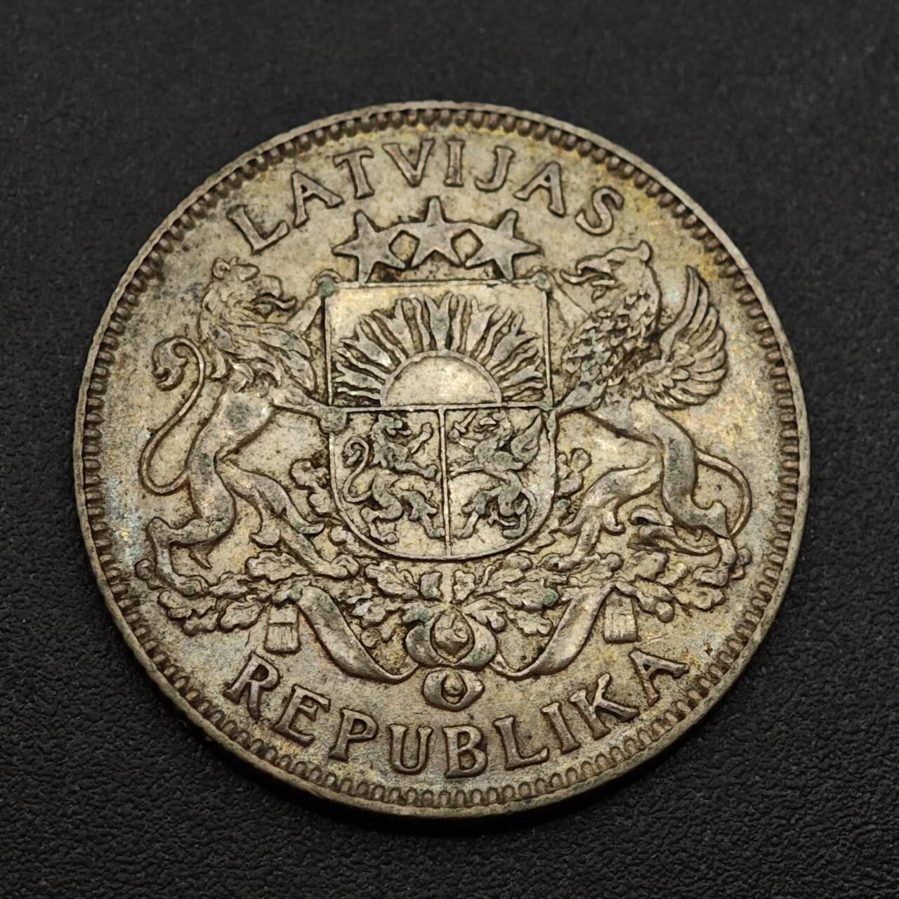 【淘币小摊】实时拍第八百八十五拍   小银币场    每周一统一发货 拉脱维亚1924年1拉特银币