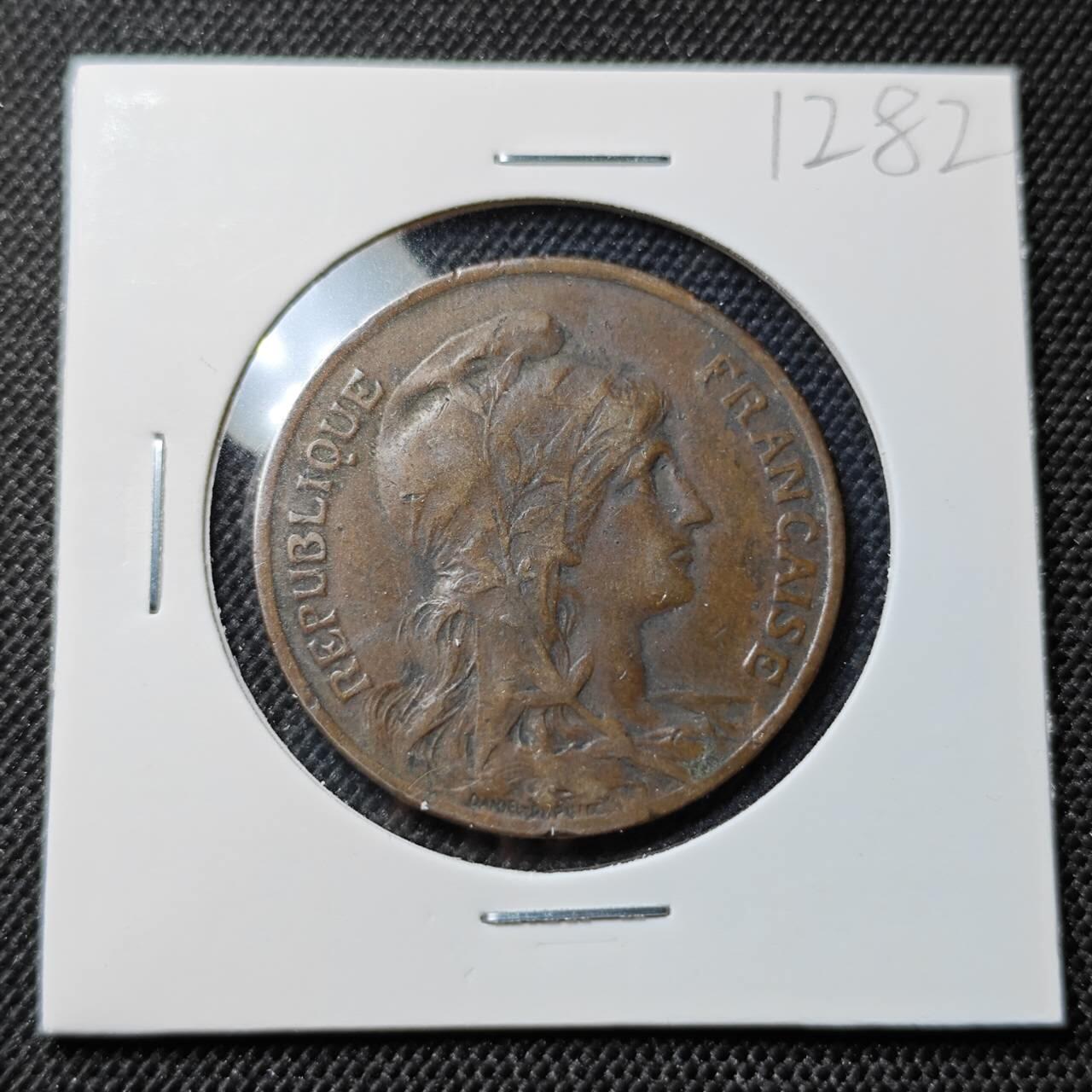 KK钱币收藏小铺  第412期 2月预留时间 周末发货 1909法国10分 