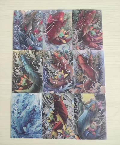 马年 第二期（持续收拍，送拍联系我哦） - 香山文创 遇见锦鲤 镜面光感卡 一套