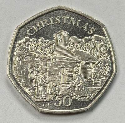 S&S Numismatic世界钱币-拍卖 第124期  - 马恩岛1996年 圣诞节 50便士纪念币