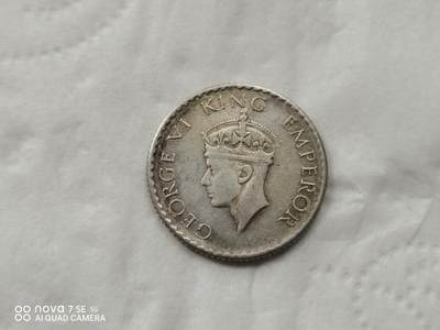 银币 - 1940年1/4卢比银币