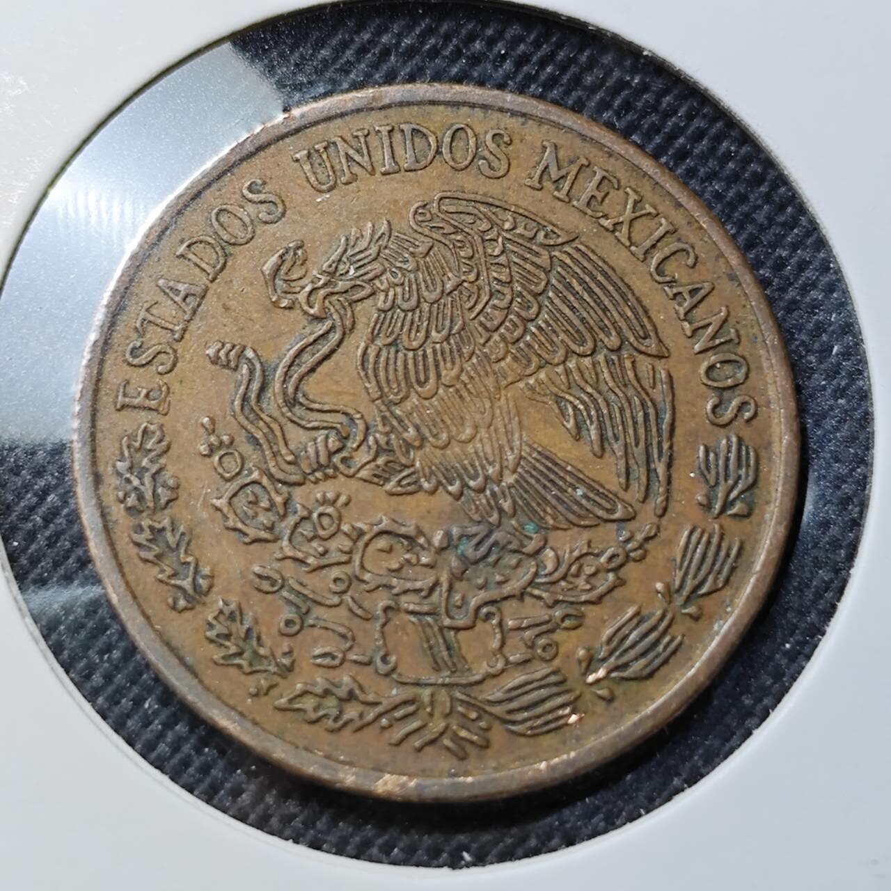 KK钱币收藏小铺  第412期 2月预留时间 周末发货 1971墨西哥20分 