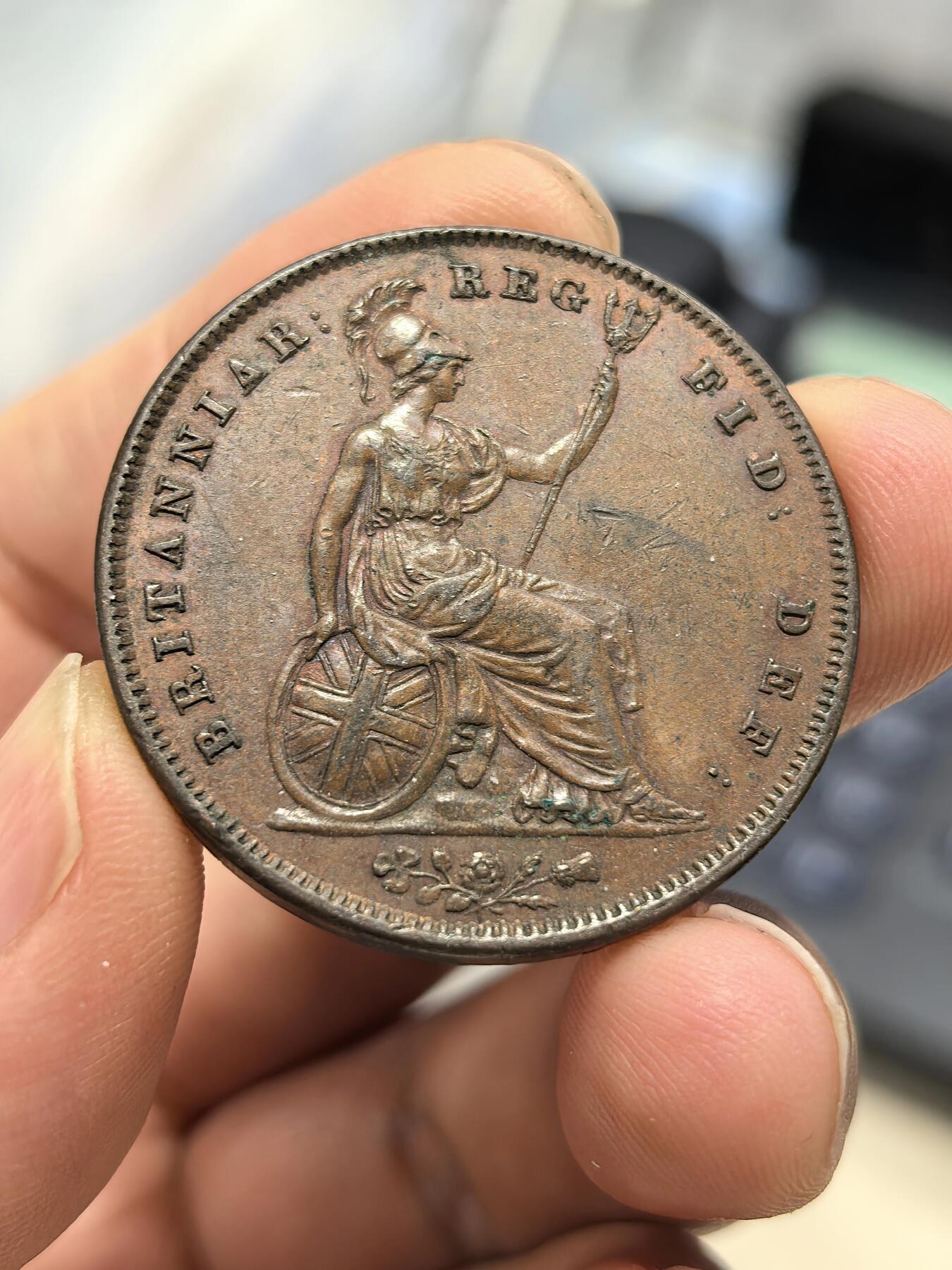 博洋堂世界钱币拍卖第167期（全场包邮） 英国1841年维多利亚一便士 年份是首年 好品稀少 币面带些许铜光 低ms状态