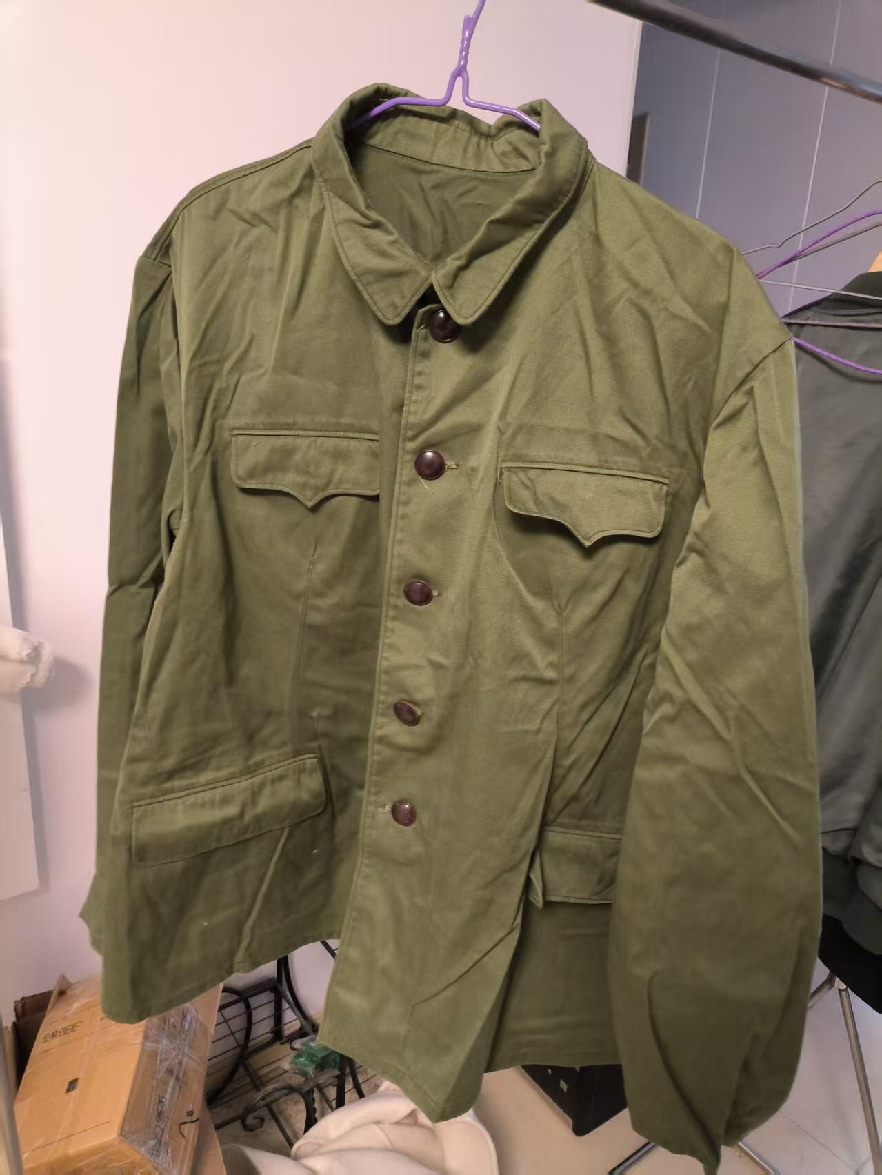 云宸嘉赏-勋臻文献佳藏优品精选场次（低佣 转发佣金红包） su-M65式陆干部早期棉布上衣 付二号尺码 适合170-175体态壮硕穿着 