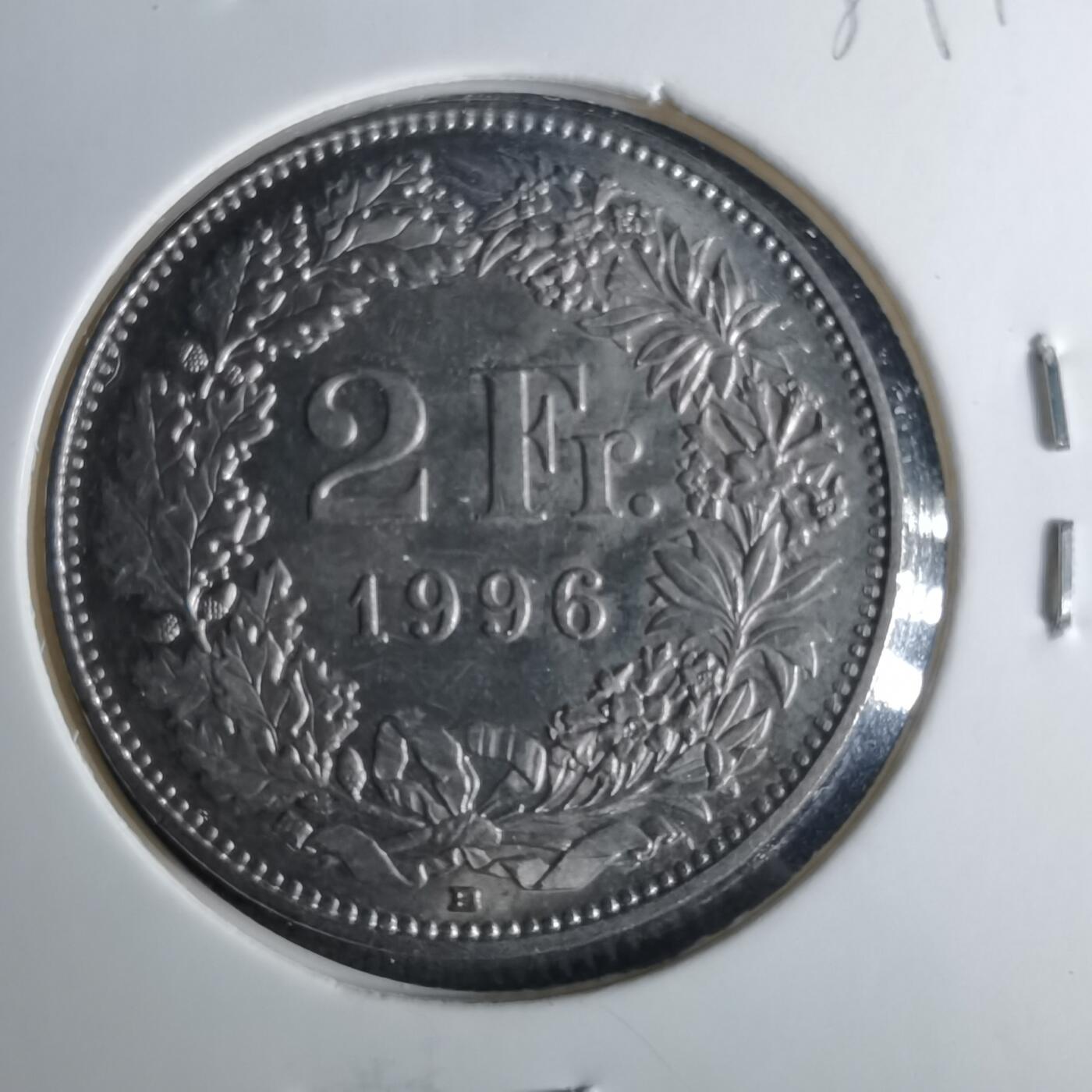 沼泽如烟--第1039场 瑞士1996年2法郎