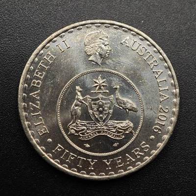 【淘币小摊】实时拍第八百八十六拍   散币场    每周一统一发货 - 澳大利亚2016年货币50周年20分纪念币