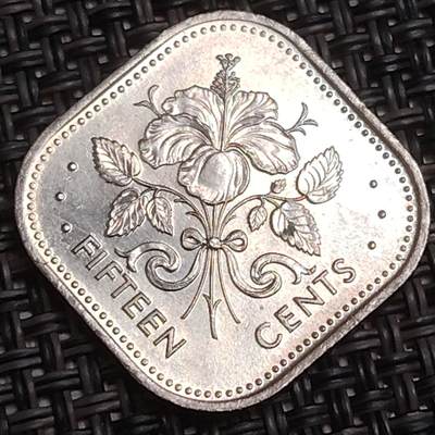 布加迪🐬～世界钱币(上海)🌾第 286 期 /  各国套币和散币 - 巴哈马🇧🇸 1992年 50分