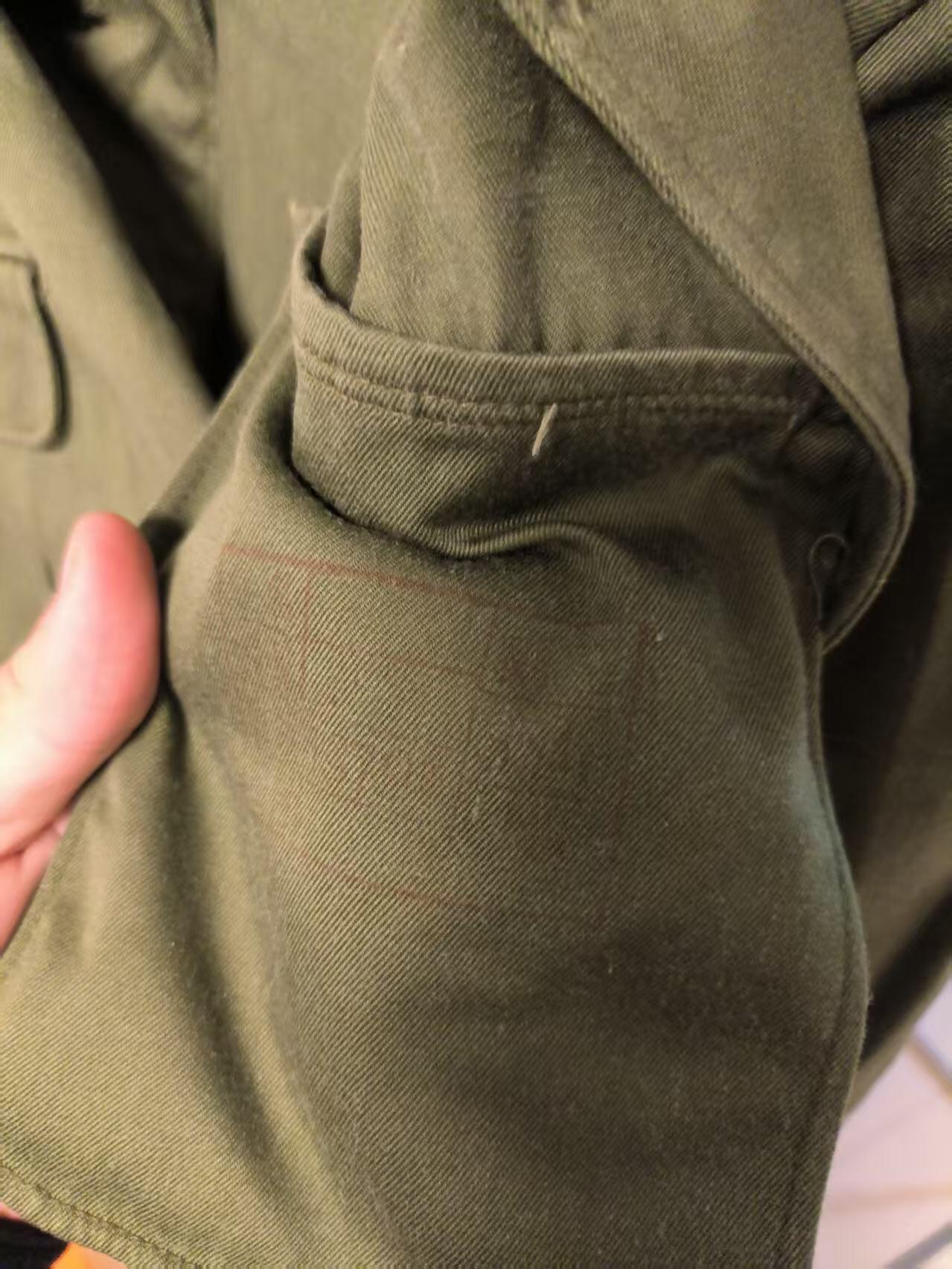 云宸嘉赏-勋臻文献佳藏优品精选场次（低佣 转发佣金红包） su-M65式陆干部早期棉布上衣 付二号尺码 适合170-175体态壮硕穿着 