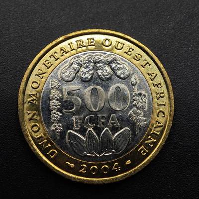 【淘币小摊】实时拍第八百八十六拍   散币场    每周一统一发货 - 西非2004年500法郎