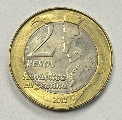 S&S Numismatic世界钱币-拍卖 第124期  - 阿根廷2022年 马尔维纳斯群岛问题30周年 2比索双色纪念币