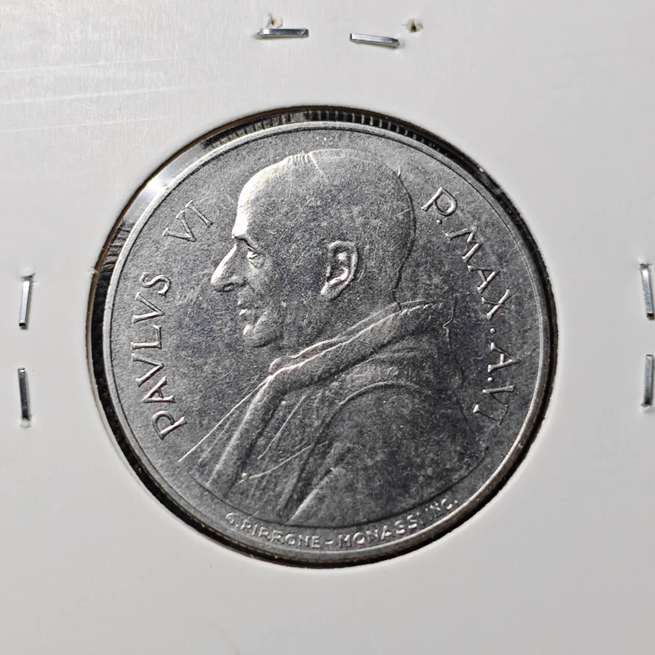 KK钱币收藏小铺  第412期 2月预留时间 周末发货 梵蒂冈100里拉