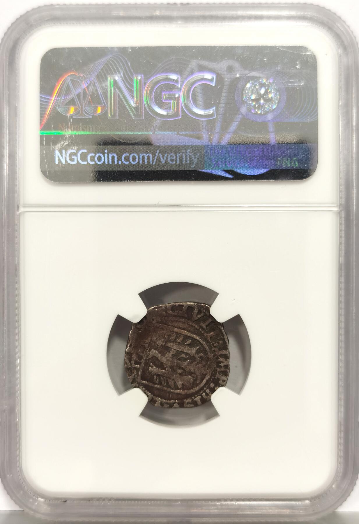 博洋堂世界钱币拍卖第167期（全场包邮） NGC F12 德国贝桑松市（Besançon）1611年1卡鲁瓦银币，正面是查理五世半身像，稀见品种