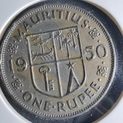 沼泽如烟--第1039场 - 毛里求斯1950年1卢比