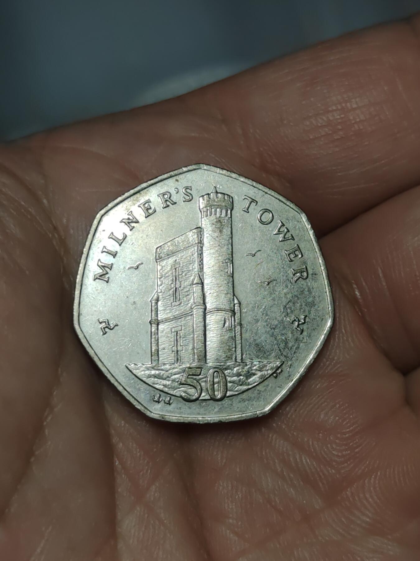 2026年第三十九场(总第二百零八场）外国好品散币场(免佣金) 英属马恩岛🇮🇲2008年50便士(伊丽莎白二世老年第三套)