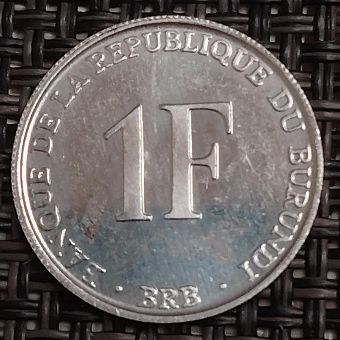 布加迪🐬～世界钱币(上海)🌾第 286 期 /  各国套币和散币 布隆迪🇧🇮 1993年 1法郎