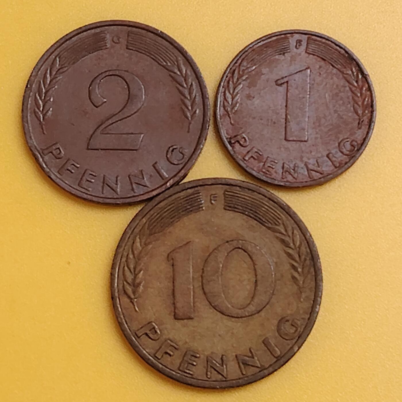 布加迪🐬～世界钱币(上海)🌾第 286 期 /  各国套币和散币 德国🇩🇪 三枚