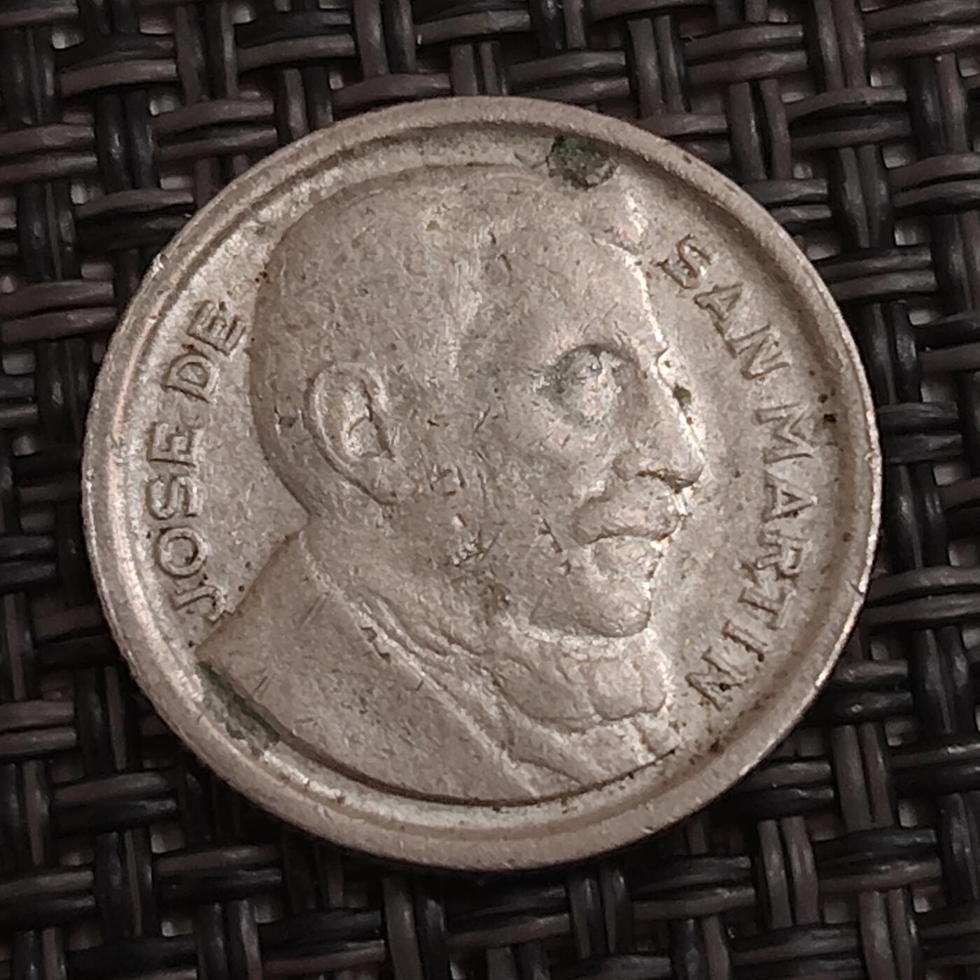 布加迪🐬～世界钱币(上海)🌾第 284 期 /  各国套币和散币 阿根廷🇦🇷 1952年 5分