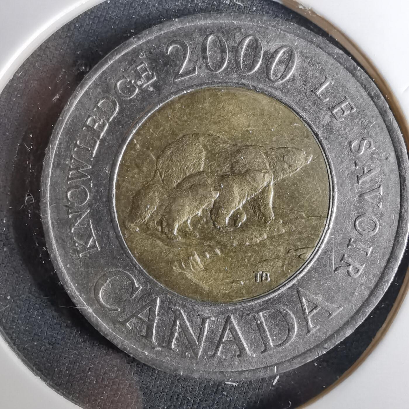 沼泽如烟--第1039场 加拿大2000年二元纪念币