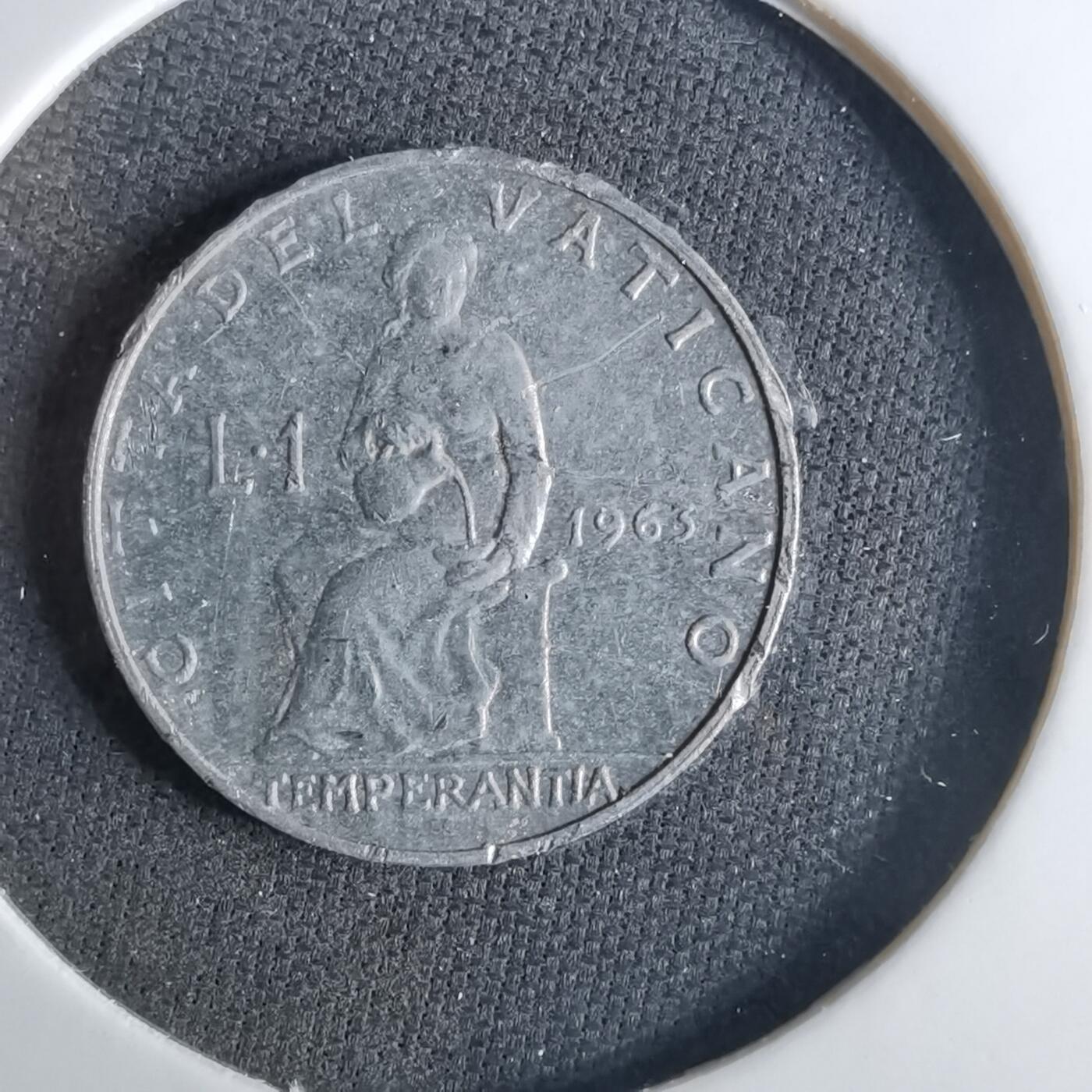 沼泽如烟--第1039场 梵蒂冈1963年1里拉