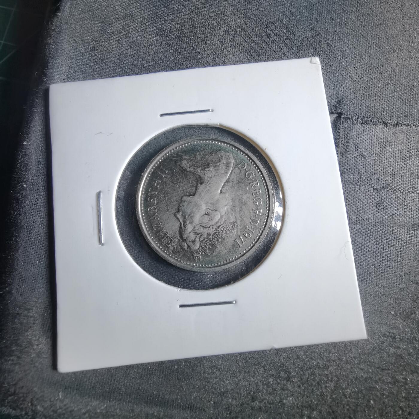 沼泽如烟--第1040场 英国1971年5便士