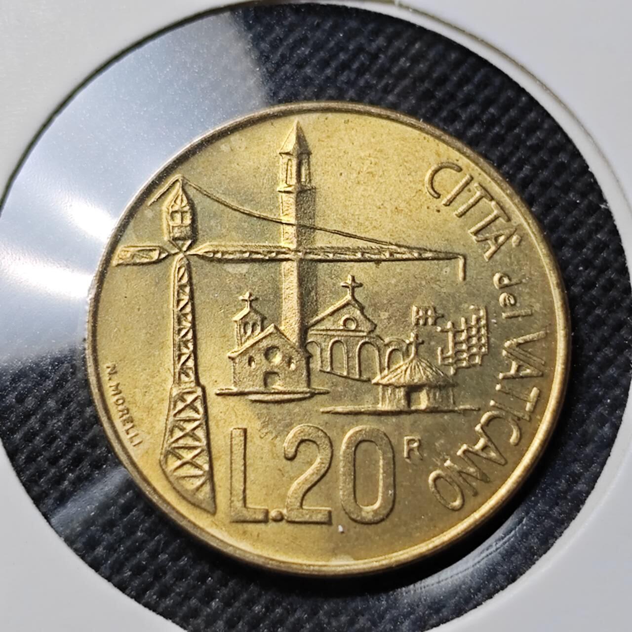 KK钱币收藏小铺  第412期 2月预留时间 周末发货 梵蒂冈20里拉 