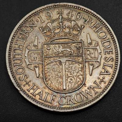 【淘币小摊】实时拍第八百八十五拍   小银币场    每周一统一发货 - 南罗德西亚1940年乔治六世半克朗银币