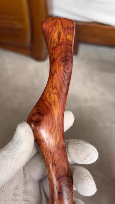 零元拍：NO.6海南黄花梨随形文玩把玩棍，尺寸约：25.5/2.3/3CM