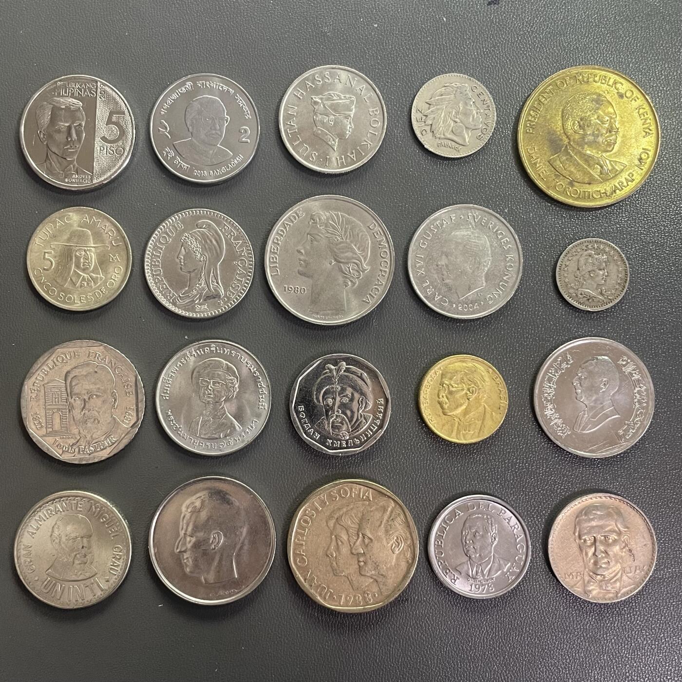 回流0406 20国硬币上的人物专题