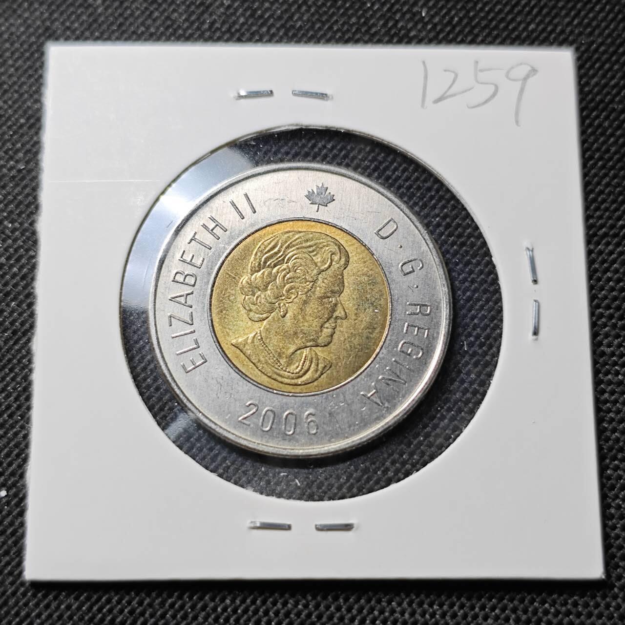 KK钱币收藏小铺  第412期 2月预留时间 周末发货 2006加拿大2元 