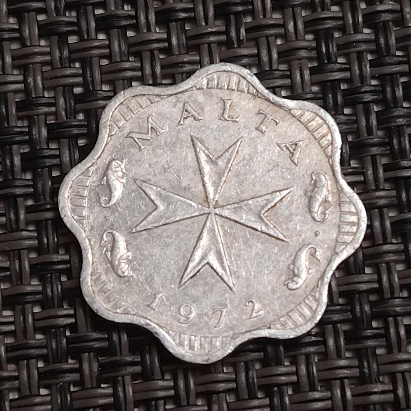 布加迪🐬～世界钱币(上海)🌾第 286 期 /  各国套币和散币 马耳他🇲🇹 1972年 2米尔
