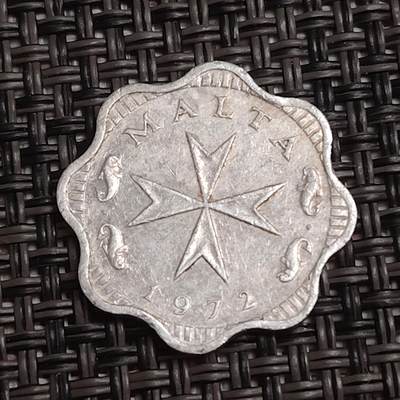 布加迪🐬～世界钱币(上海)🌾第 286 期 /  各国套币和散币 - 马耳他🇲🇹 1972年 2米尔