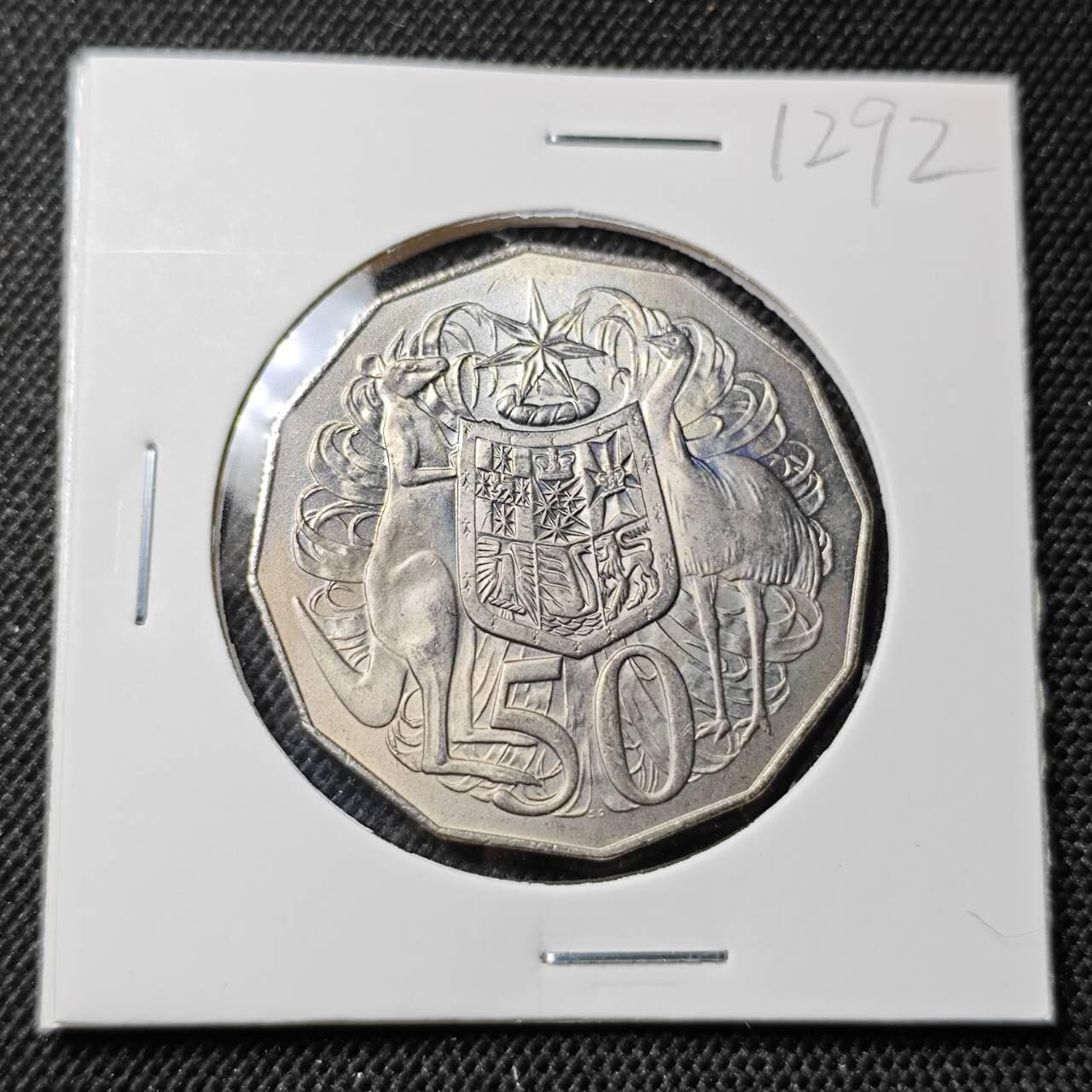 KK钱币收藏小铺  第412期 2月预留时间 周末发货 1978澳大利亚50分 好品