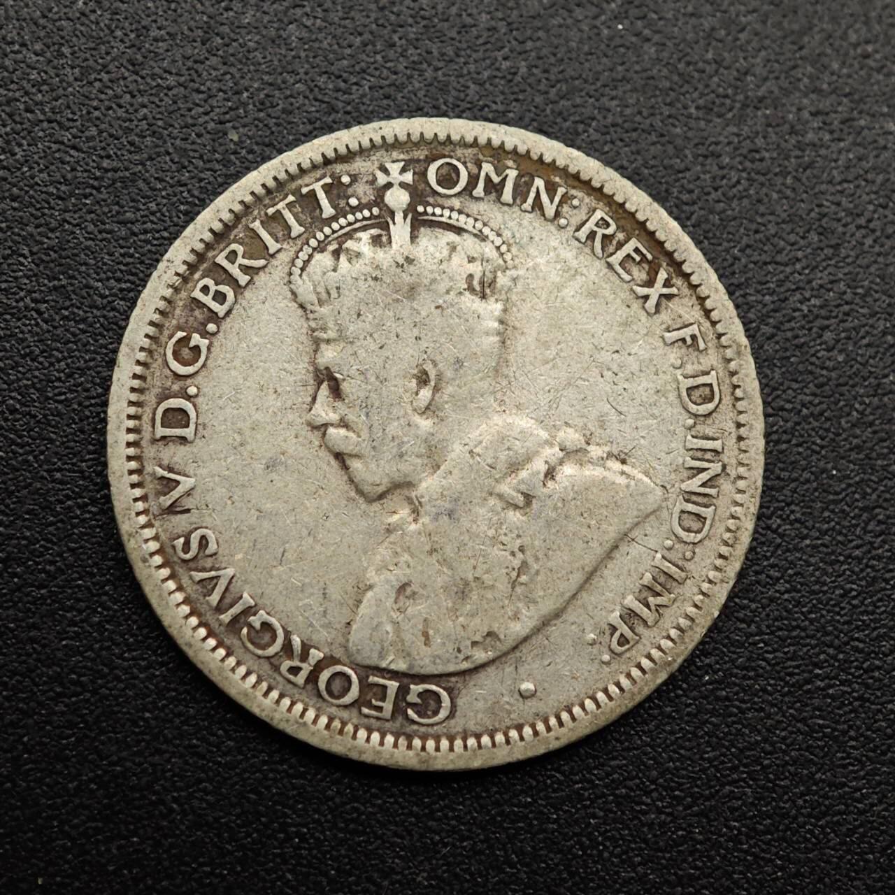 【淘币小摊】实时拍第八百八十六拍   散币场    每周一统一发货 澳大利亚1926年乔治五世6便士银币