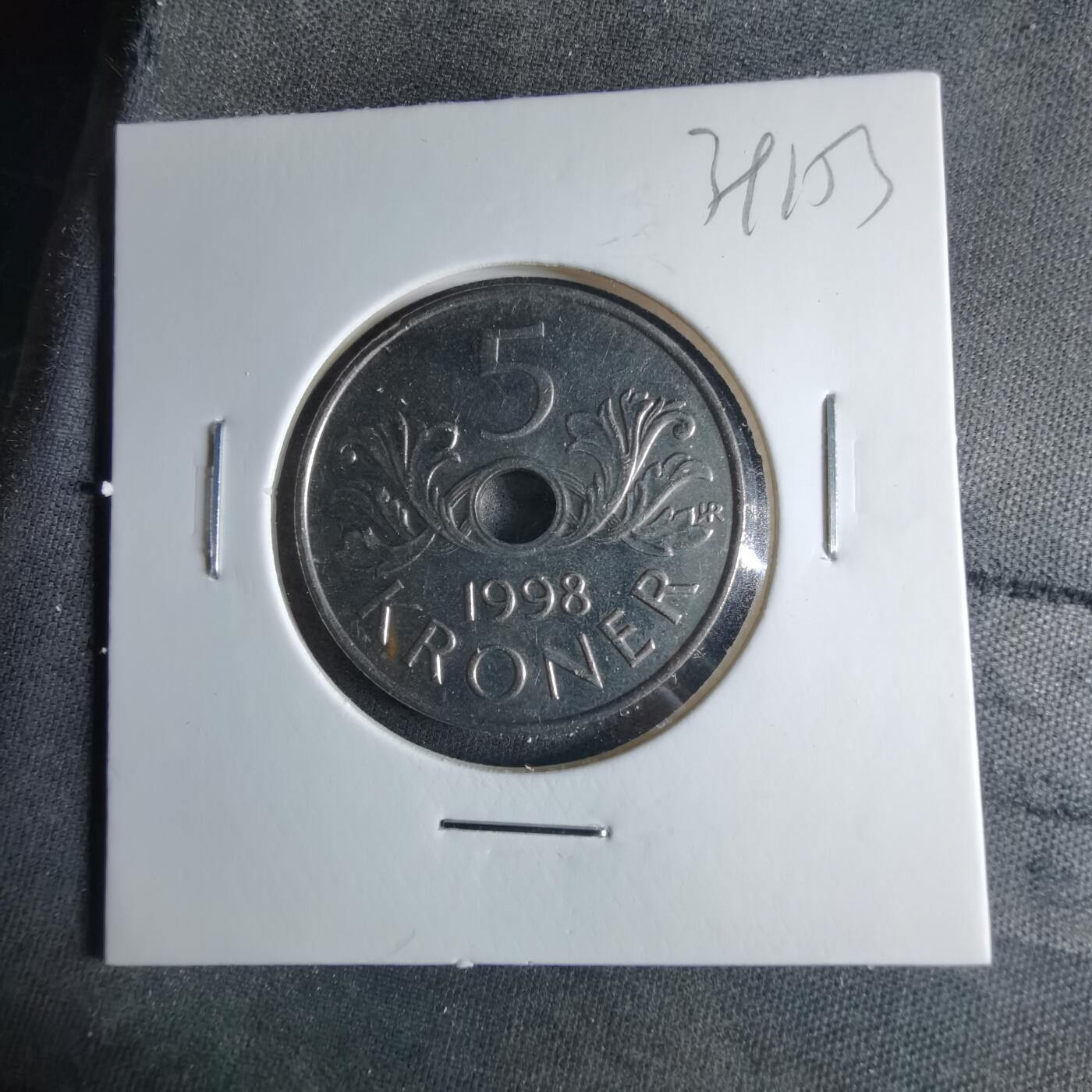 沼泽如烟--第1039场 挪威1998年5克朗