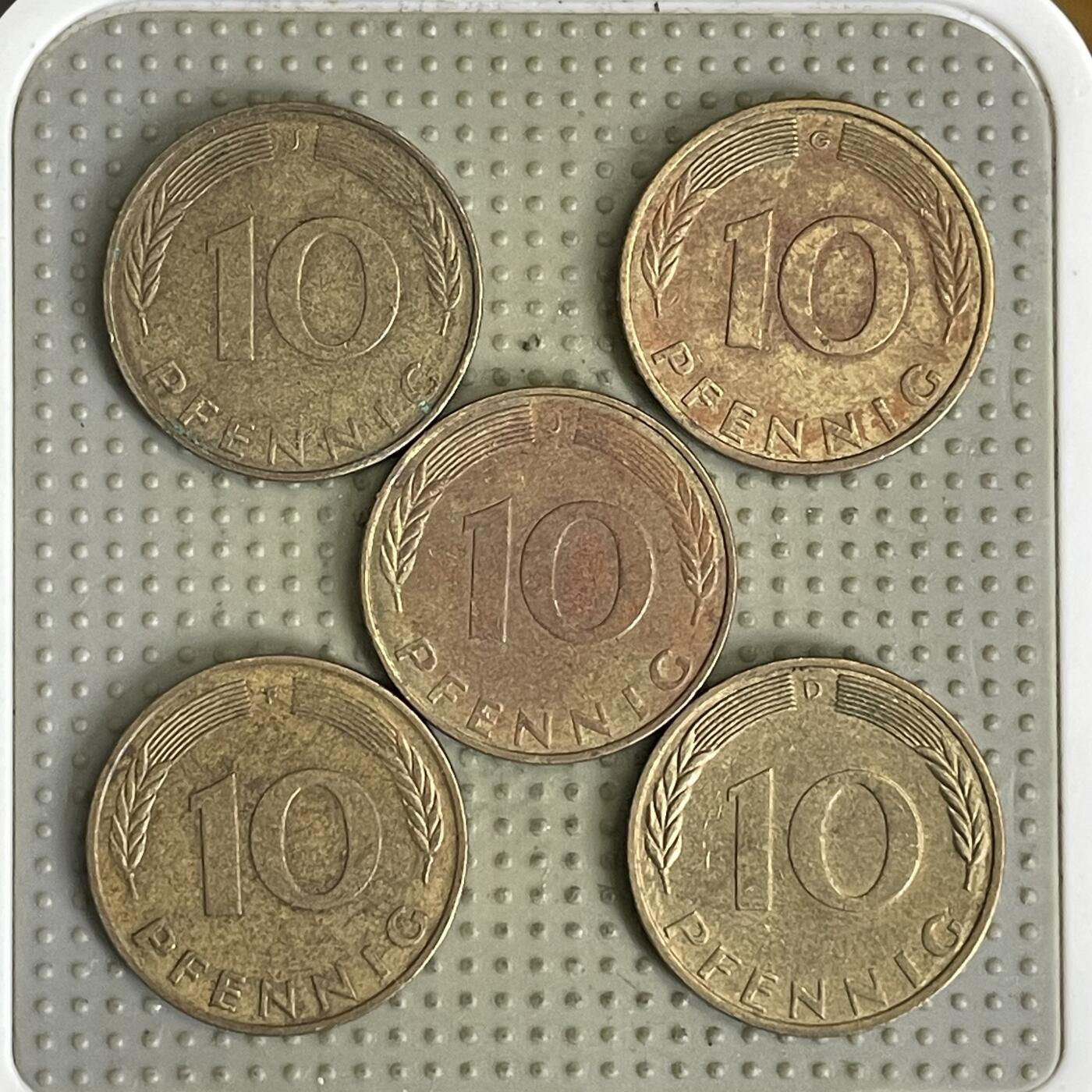 2026年第41场各国散币拍卖（总第191场） 德国10芬尼5枚