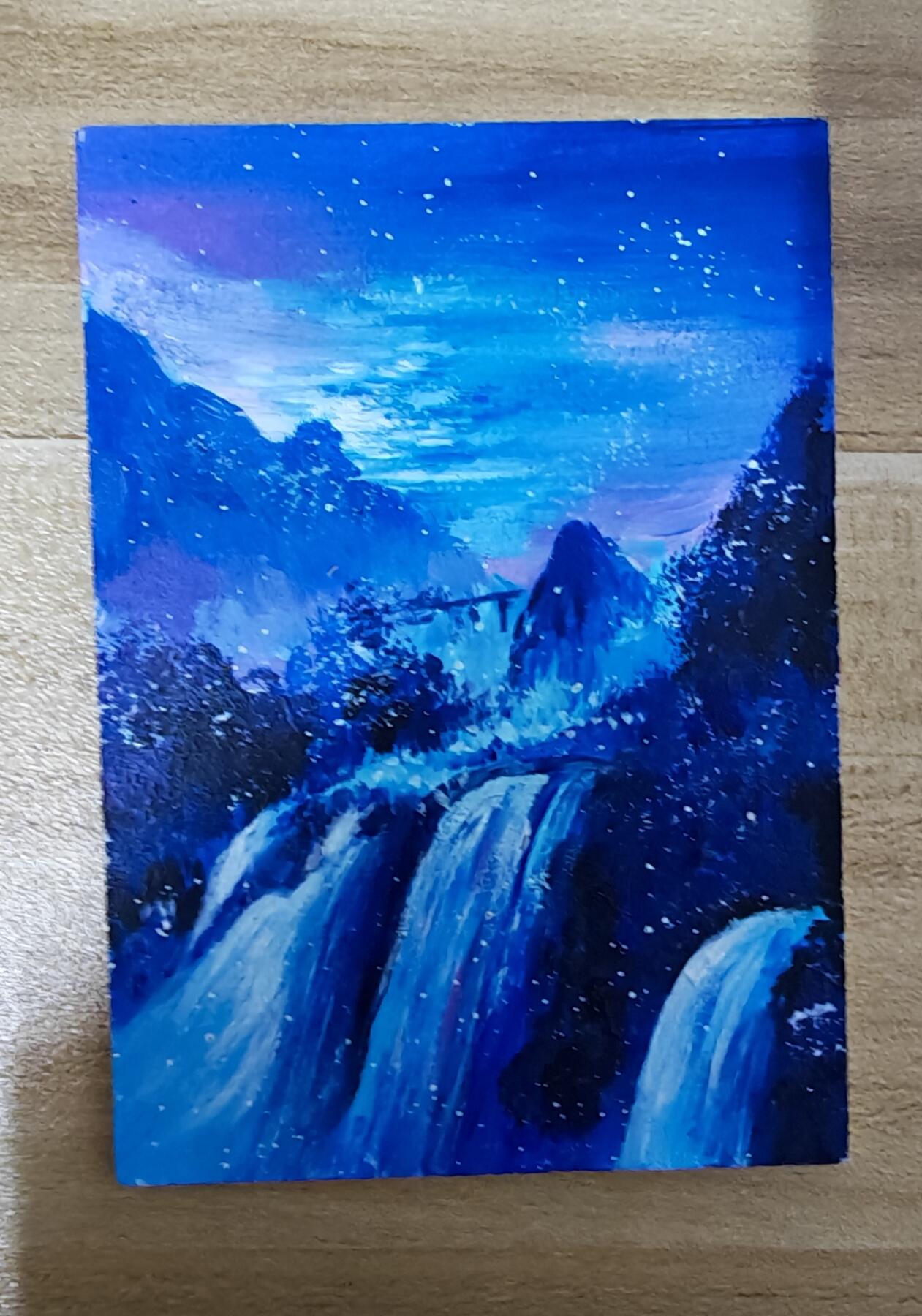 2026第一场（持续上拍中 零佣上拍！！） 手绘卡 山海系列 山水画一 画师：昕晴