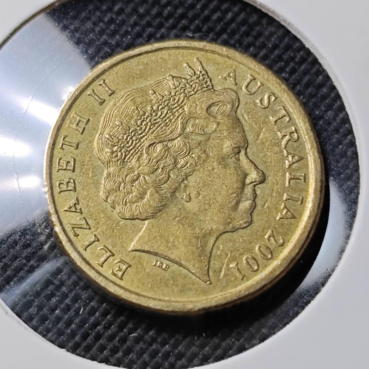 KK钱币收藏小铺  第412期 2月预留时间 周末发货 2001澳大利亚土著人2元