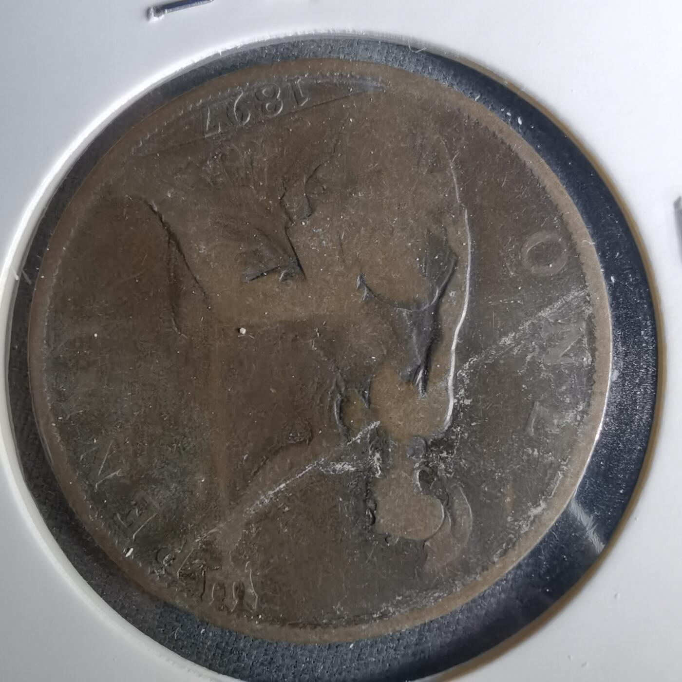 沼泽如烟--第1039场 英国1897年1便士