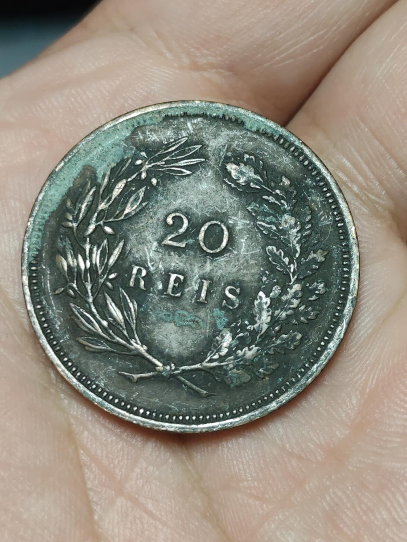 2026年第三十九场(总第二百零八场）外国好品散币场(免佣金) 葡萄牙王国1892年20瑞斯(卡洛斯一世时期)