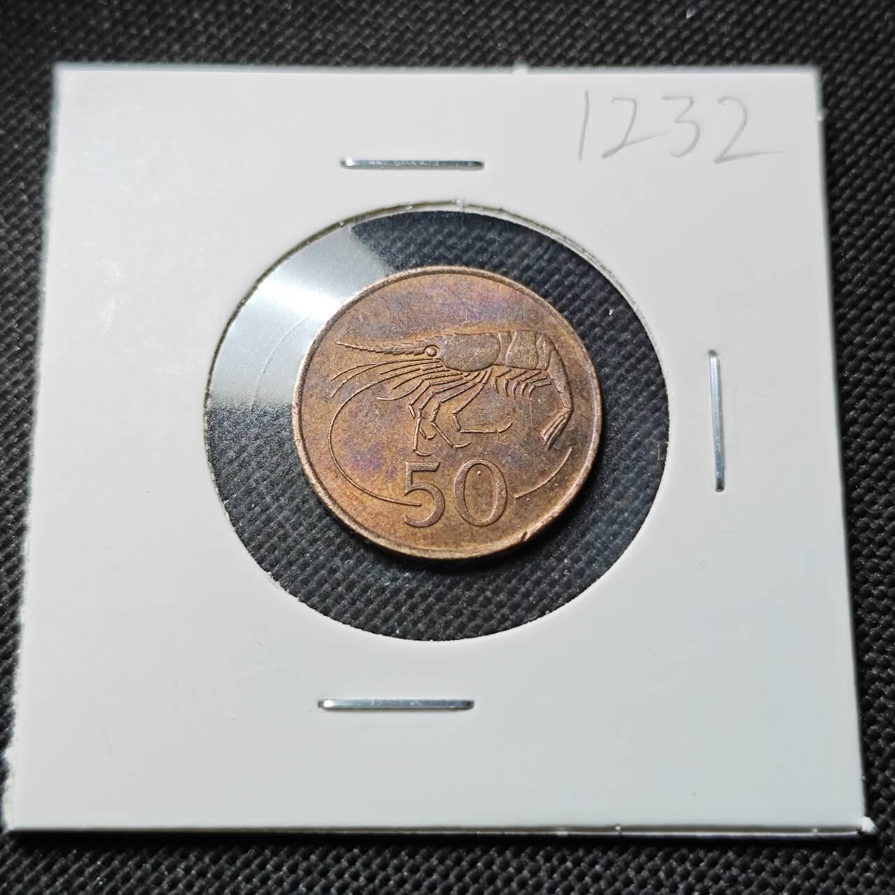 KK钱币收藏小铺  第412期 2月预留时间 周末发货  冰岛50奥拉铜币